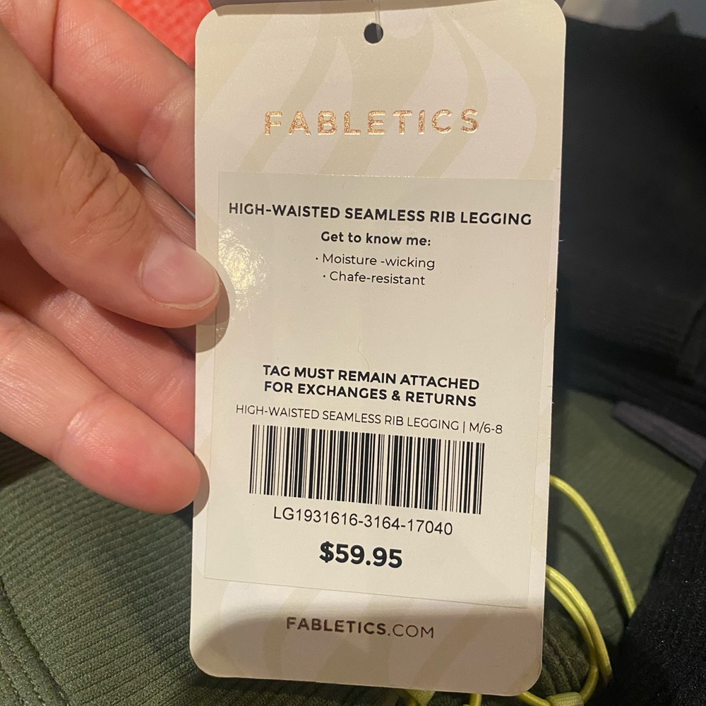 Fabletics High-Waisted Seamless Rib Leggings - Picture 2 of 4